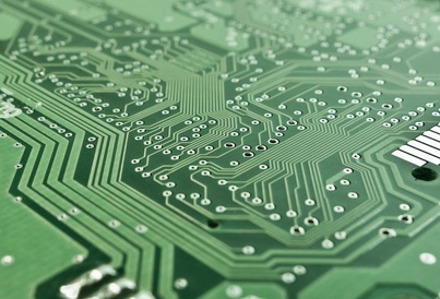 Close-up image of a circuit board
