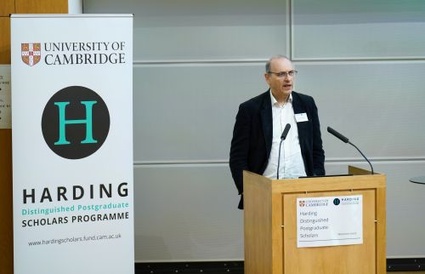 St Catharine’s College Sir John Benger addresses the 2025 cohort of Harding Scholars