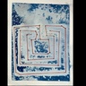 "Ariadne", an embroidered cyanotype by Francesca Garner