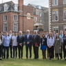 Prof Sir Mark Welland, Mr David Harding and Prof Stephen J Toope with the first cohort of Harding Distinguished Postgraduate Scholars