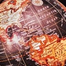 A globe showing South America