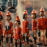 Wooden puppets hanging on strings