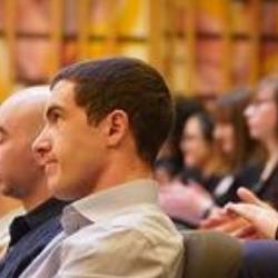 Audience members at the Welcome Event