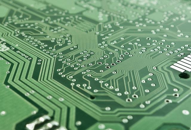 Close-up image of a circuit board