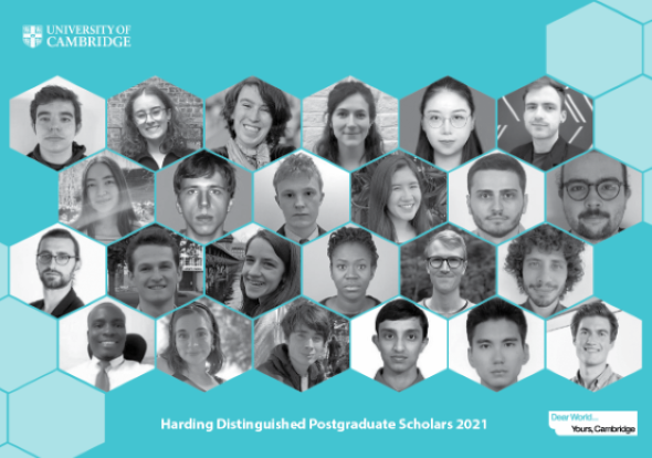 A collage of profile pictures of the 2021 cohort of Harding Scholars