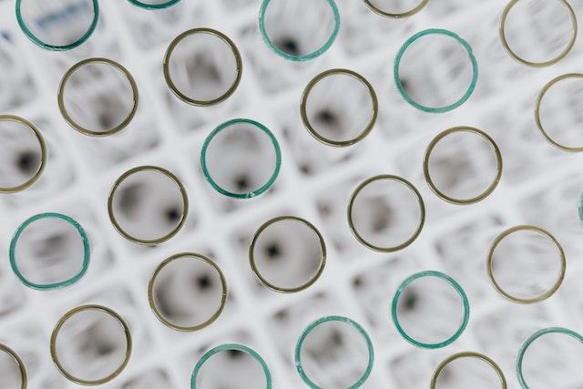 Text tubes in a laboratory